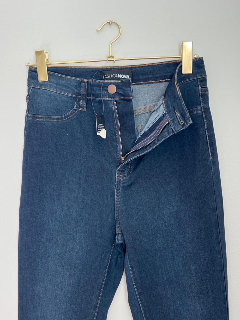 Fashion Nova “Deep In My Soul” Flare Jeans Dark Denim - Women’s NWT Size 9 - Picture 7 of 12